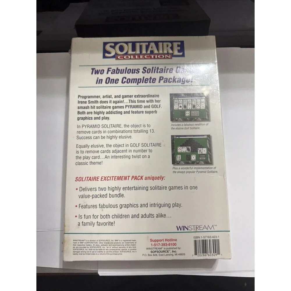 Winstream IBM Tandy Windows Solitaire Collection 3.5